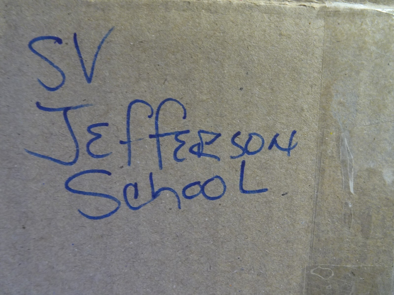 DEPT 56 SV Jefferson School 50822 1987 NO ORIGINAL BOX, HAS LIGHT VGUC