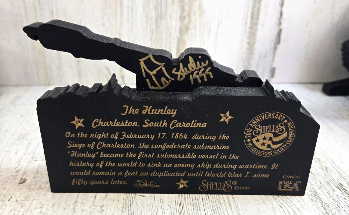 Shelia’s Collectibles The Hunley Charleston South Carolina Collectors Society