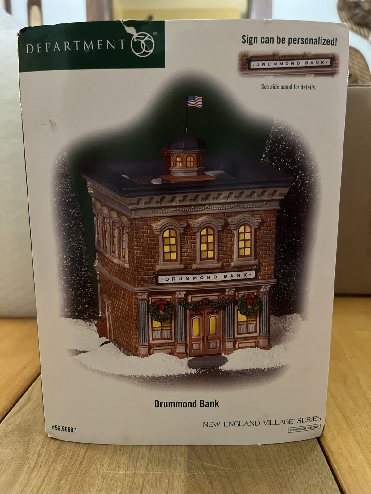 DEPT 56 DRUMMOND BANK NEW ENGLAND VILLAGE CHRISTMAS 56667