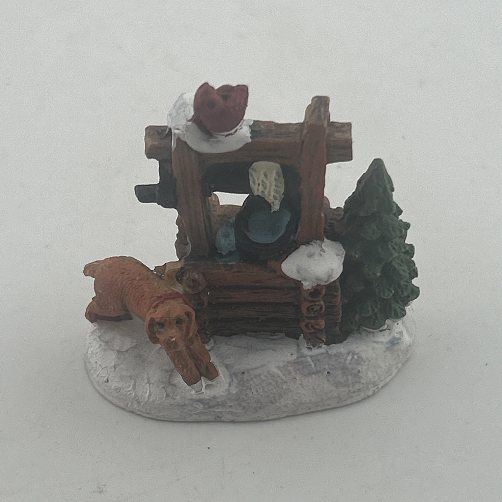 Holiday Time Christmas Snow Village-Farm Animal Scenes Lot of 7 + 2 Trees – NOTE