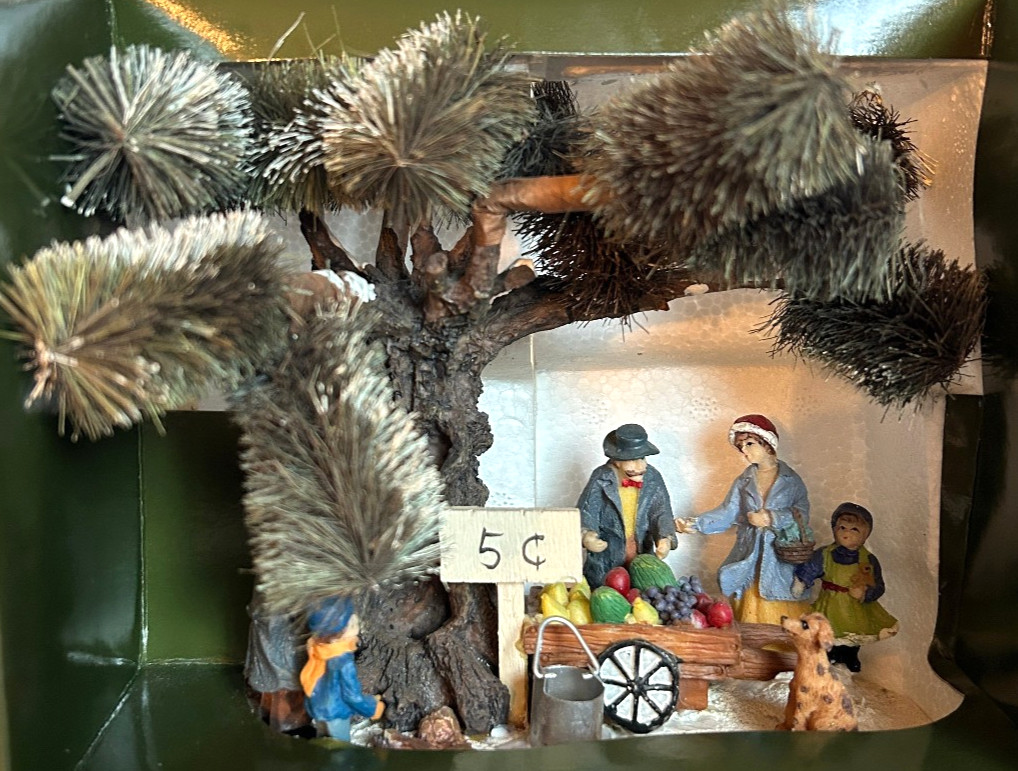 Holiday Time Village Collectibles Park Scene Christmas Village Display Set