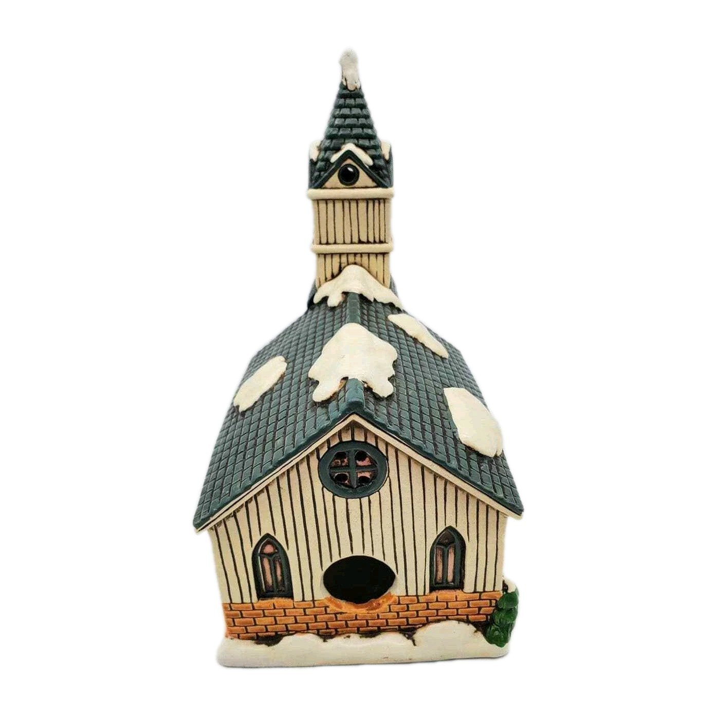 Vintage Lefton Christmas Village Church Design by Byron Wood