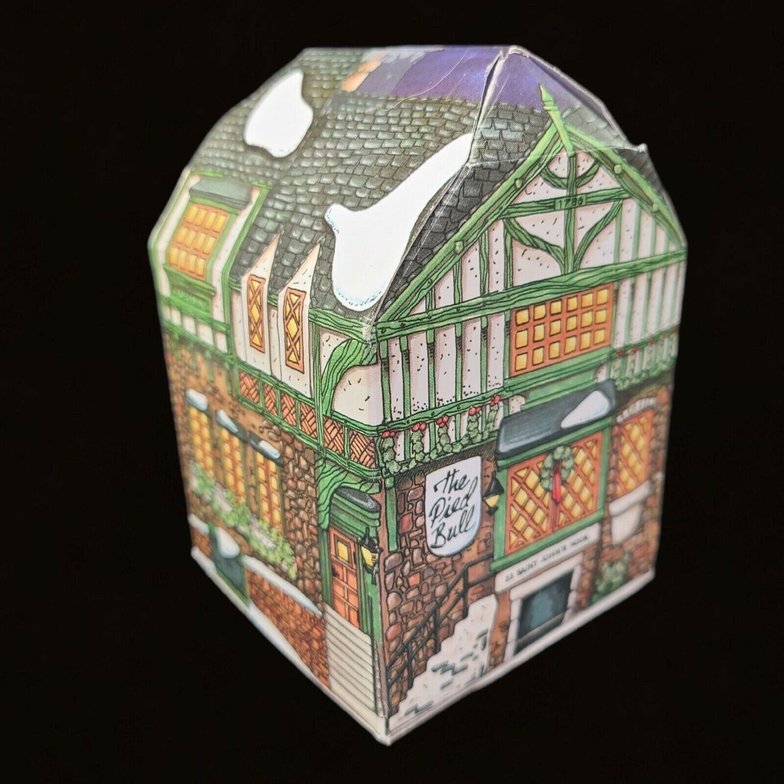 Dept 56 Charles Dickens Heritage Christmas Ornament The Pied Bull Inn 1993 Vtg