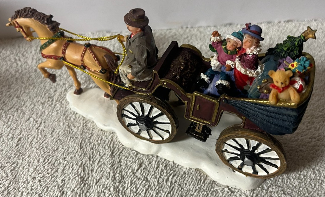 2006 Members Mark Victorian Christmas Village Replacement HORSE DRAWN CARRIAGE