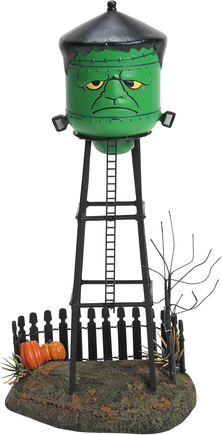 Dept 56 Halloween Village Accessories Frankenstein’s Water Tower NEW IN BOX
