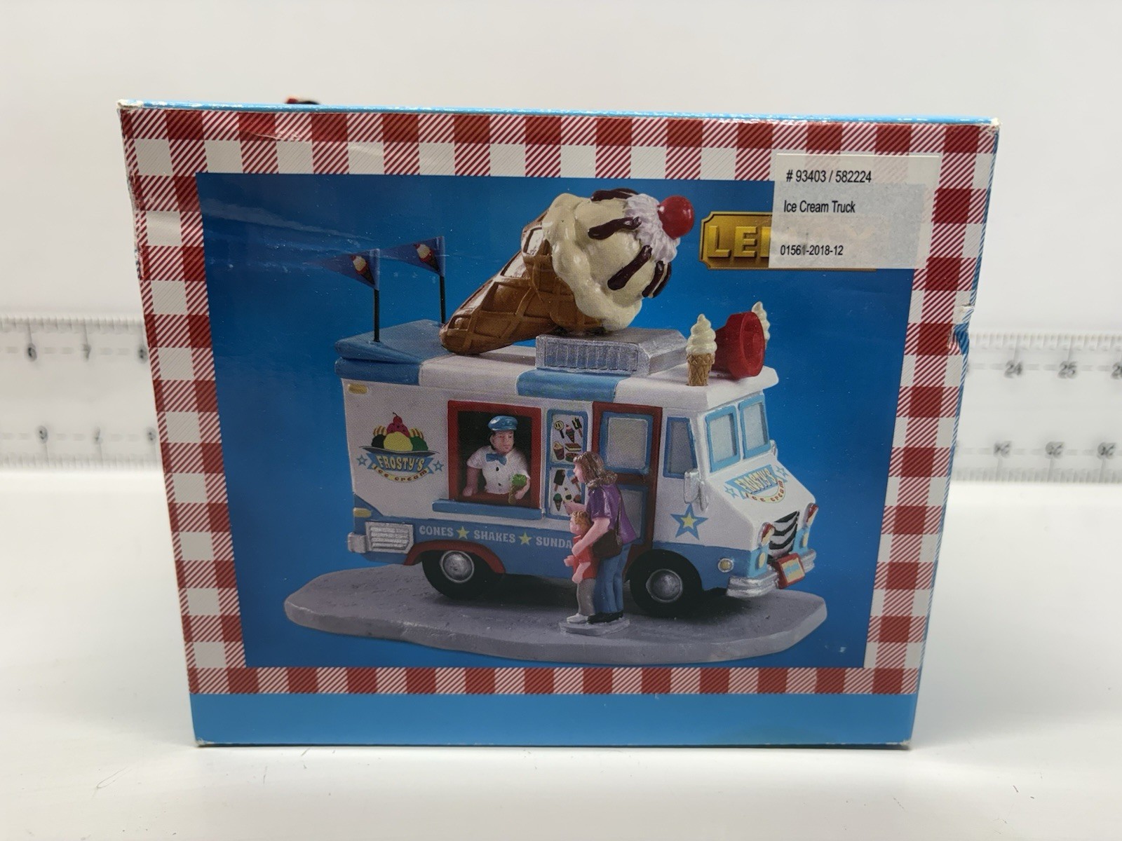 Lemax Frosty’s Ice Cream Truck Table Accent Retired #93403 New Open Box
