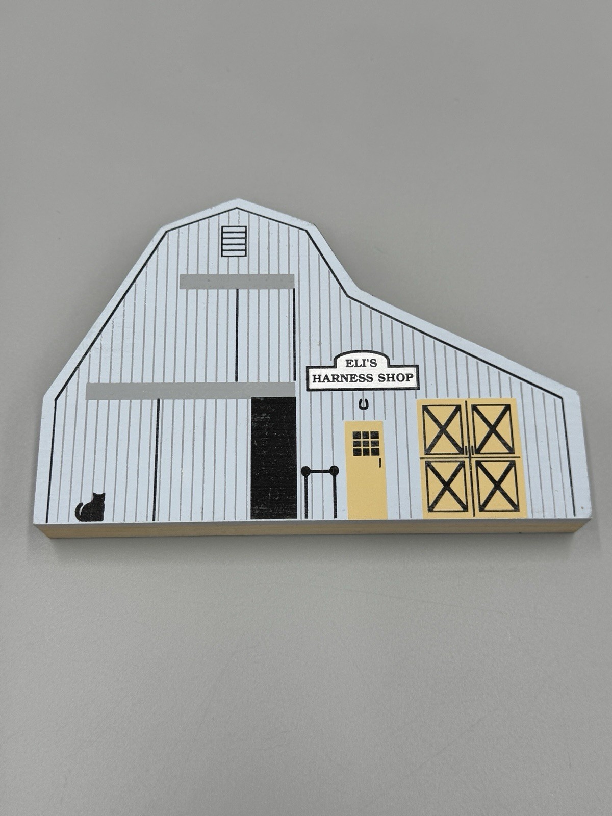 1991 Cat’s Meow Eli’s Harness Shop Ohio Amish Series Shelf Sitter