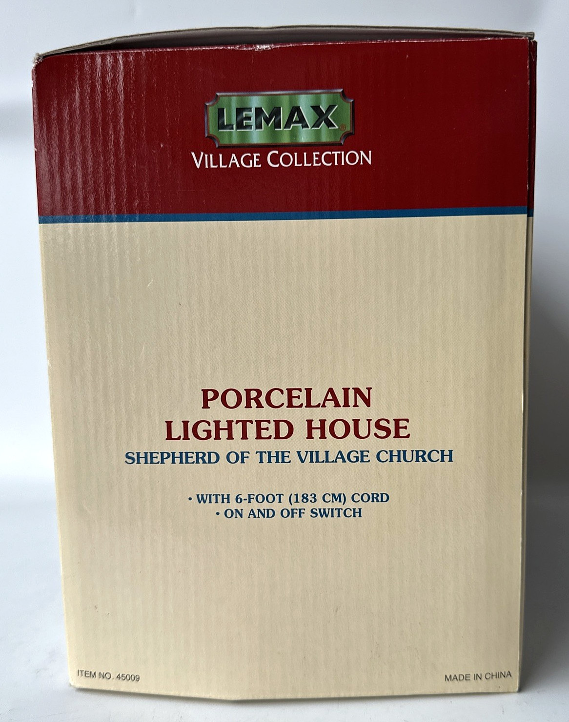 Vtg Lemax Village Shepherd of the Village Church Building Christmas House 45009