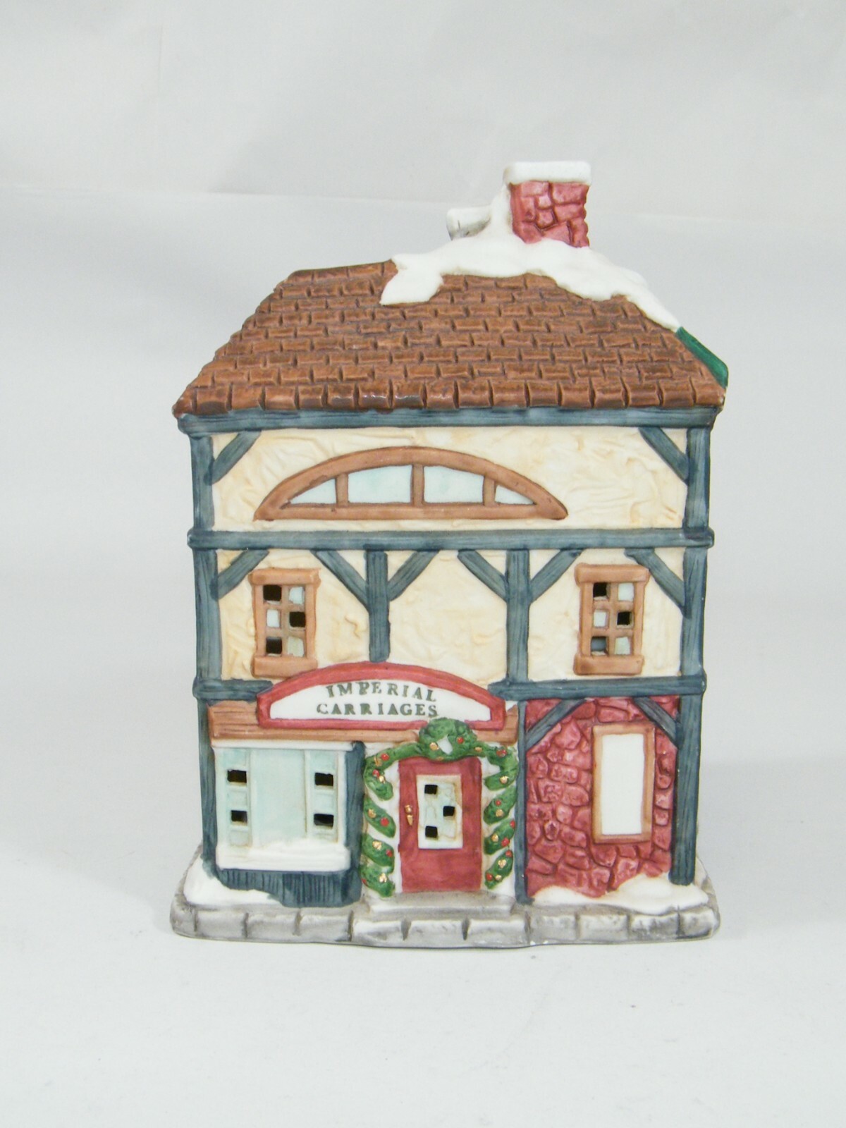 1998 MERCURIES USA IMPERIAL CARRIAGES LORDS LIVERY 7 1/4″ CHRISTMAS VILLAGE