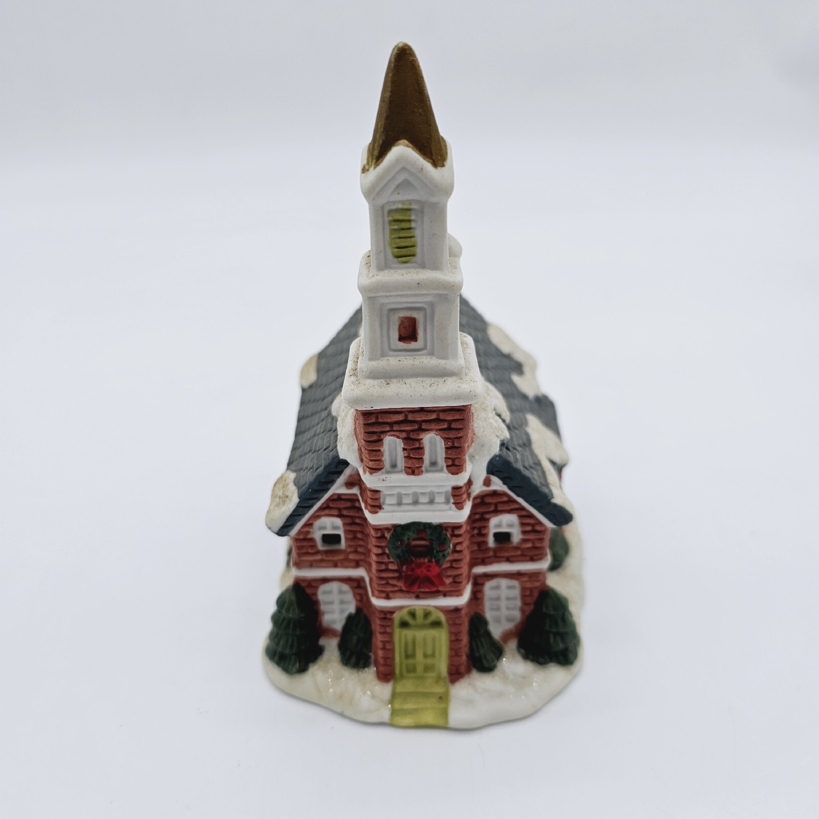 Vintage 2001 Cobblestone Corners Church Steeple 6″ Tall Light Up Christmas House