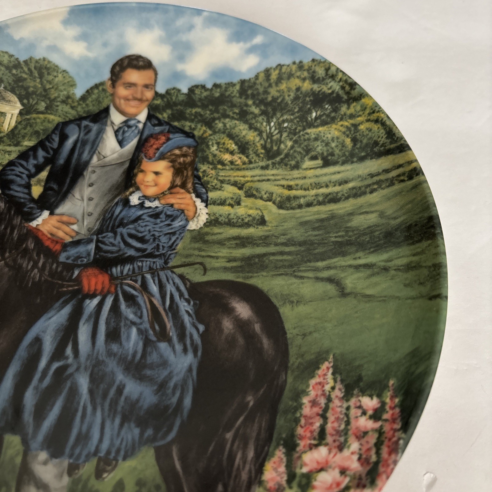 Vintage Knowles Gone With The Wind Bonnie And Rhett Collectors Plate Ltd Edition
