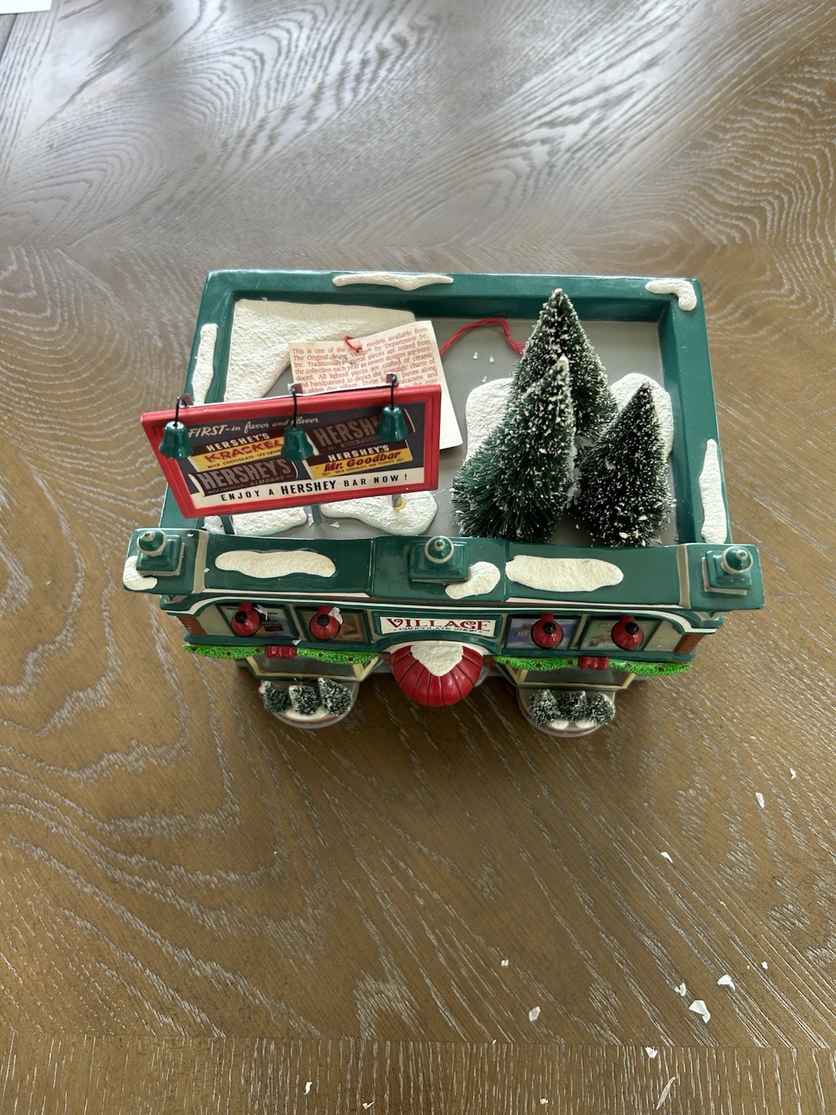 RETIRED! Dept 56 54913 Hershey Chocolate Shop Candy Store Christmas Snow Read