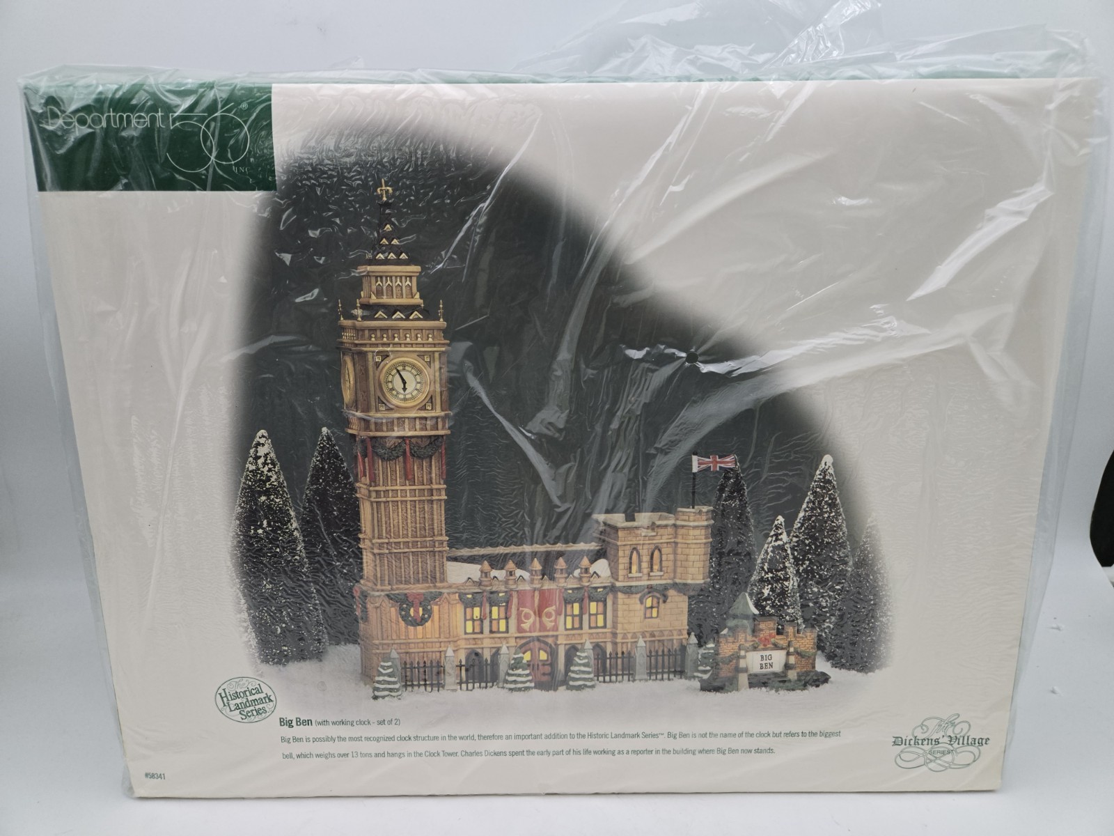 Department 56 Dickens Village Historical Landmark Christmas “Big Ben” #58341