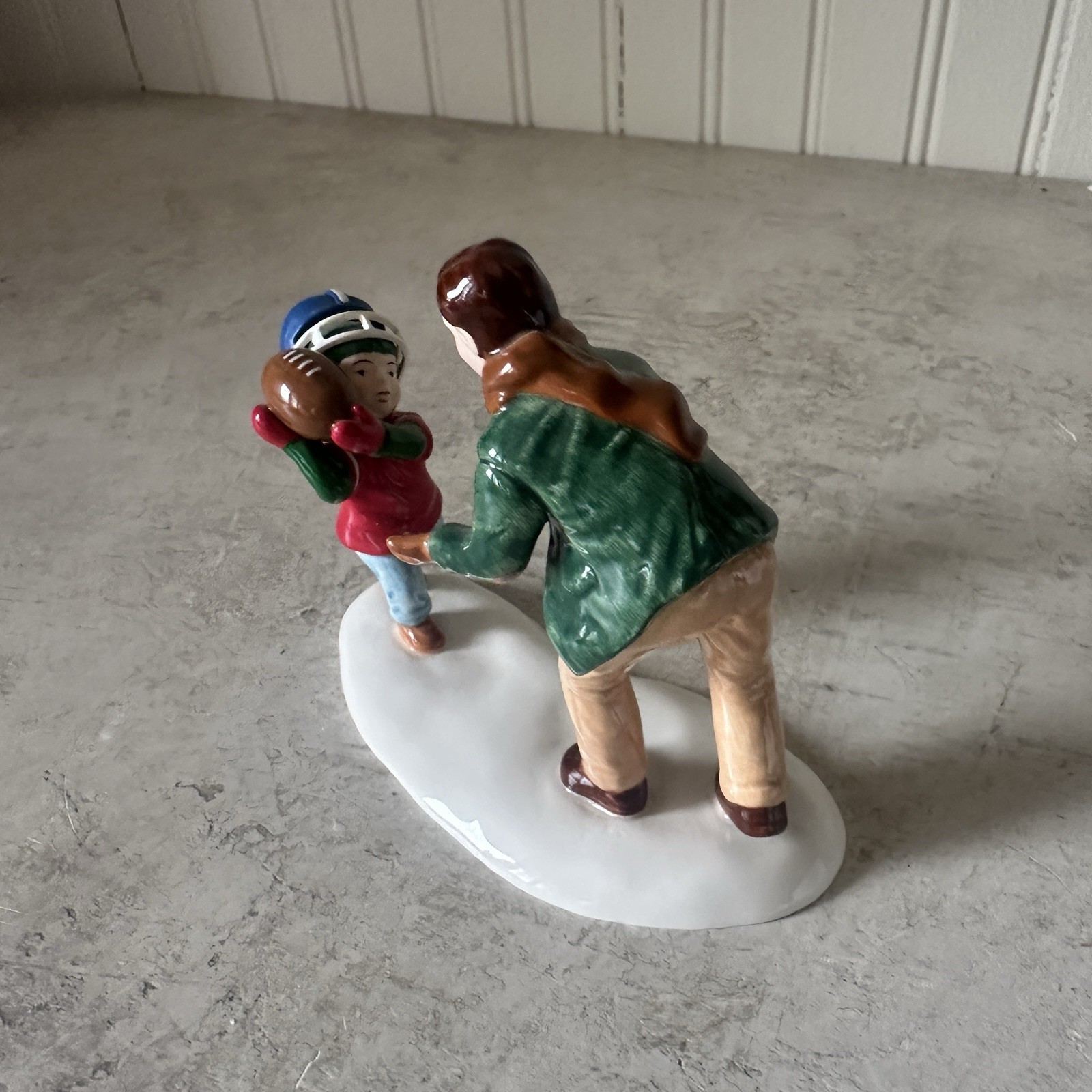 Dept 56 Snow Village SUNDAY FOOTBALL WITH DAD #55143 Christmas Sports Accessory