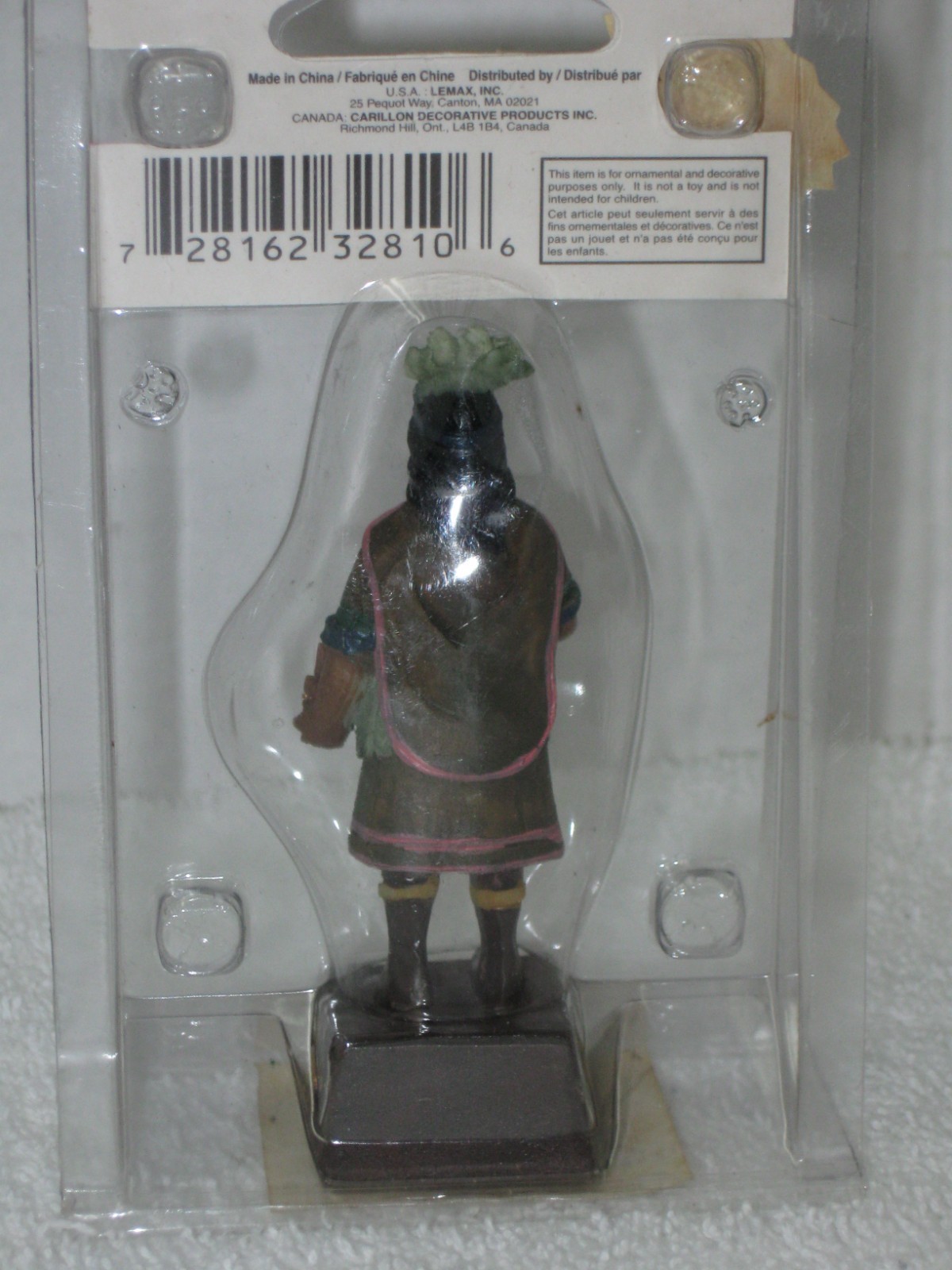 LEMAX ~ CIGAR STORE INDIAN ~ VILLAGE COLLECTION ~ POLY RESIN FIGURINE ~ 3 1/4″