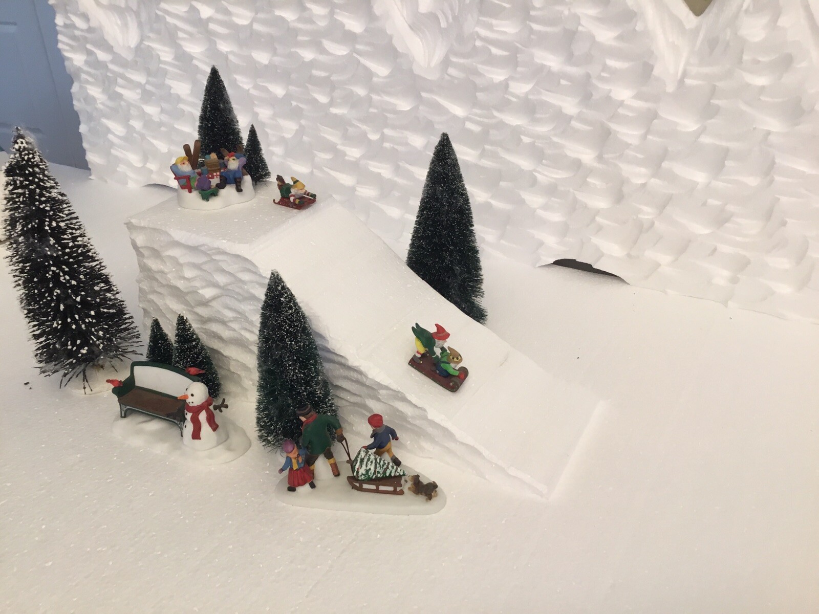 christmas village display Ski Slope For Lemax Dept56 North Pole Dickens