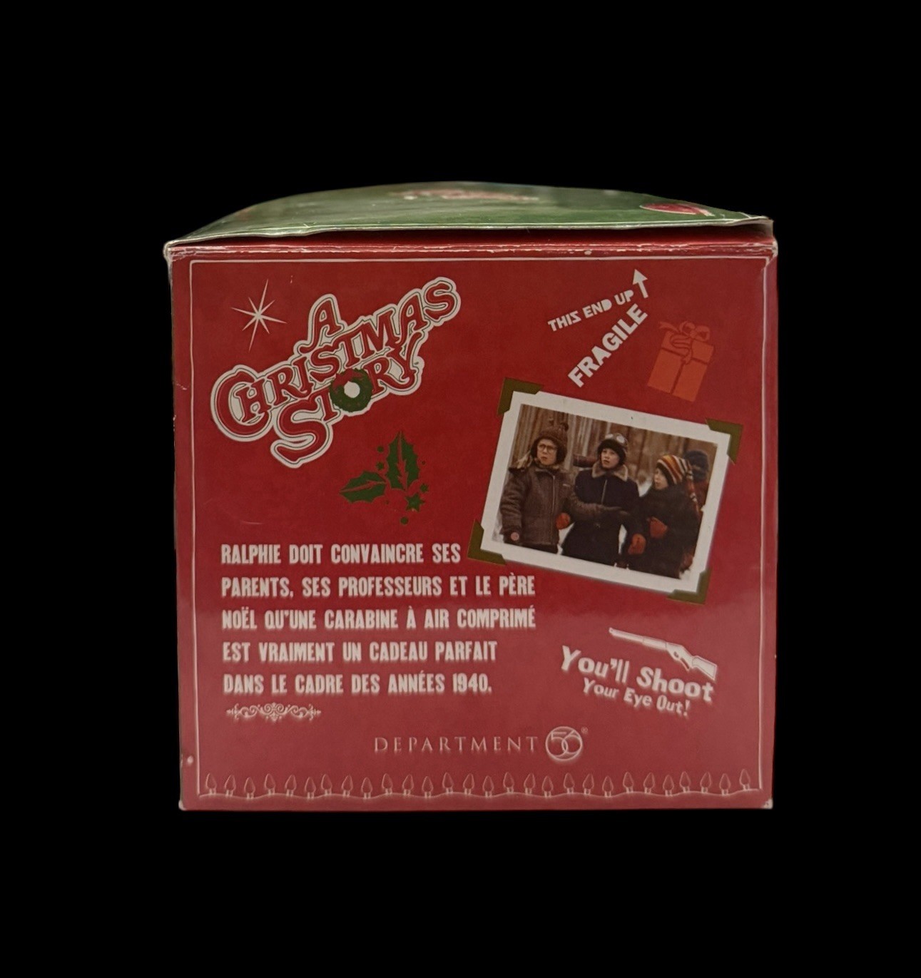 A Christmas Story Movie Dept 56 Figurine Ralphie and Ol’ Blue Nostalgia Retro 2”