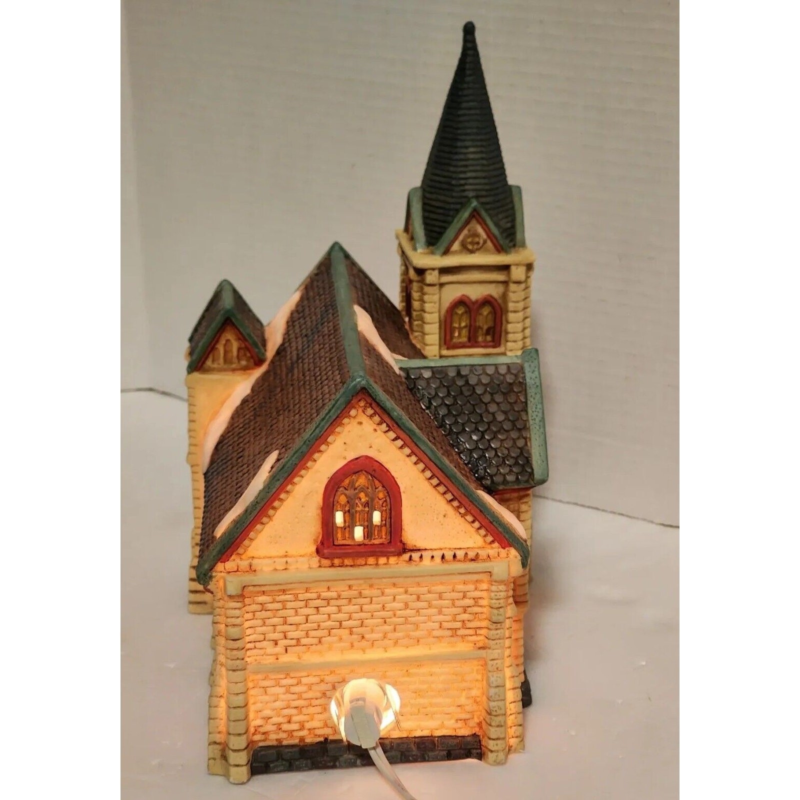 Dickens Collectables 1996 Classic Series Lighted Cathedral Church VTG BOXED