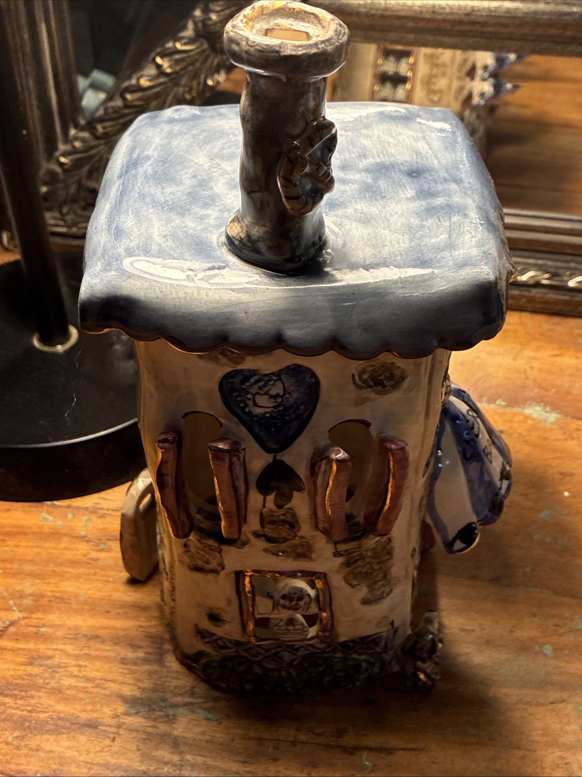 Blue Sky Clayworks Heather Goldminc Cherry Pie Bakery Tealight House
