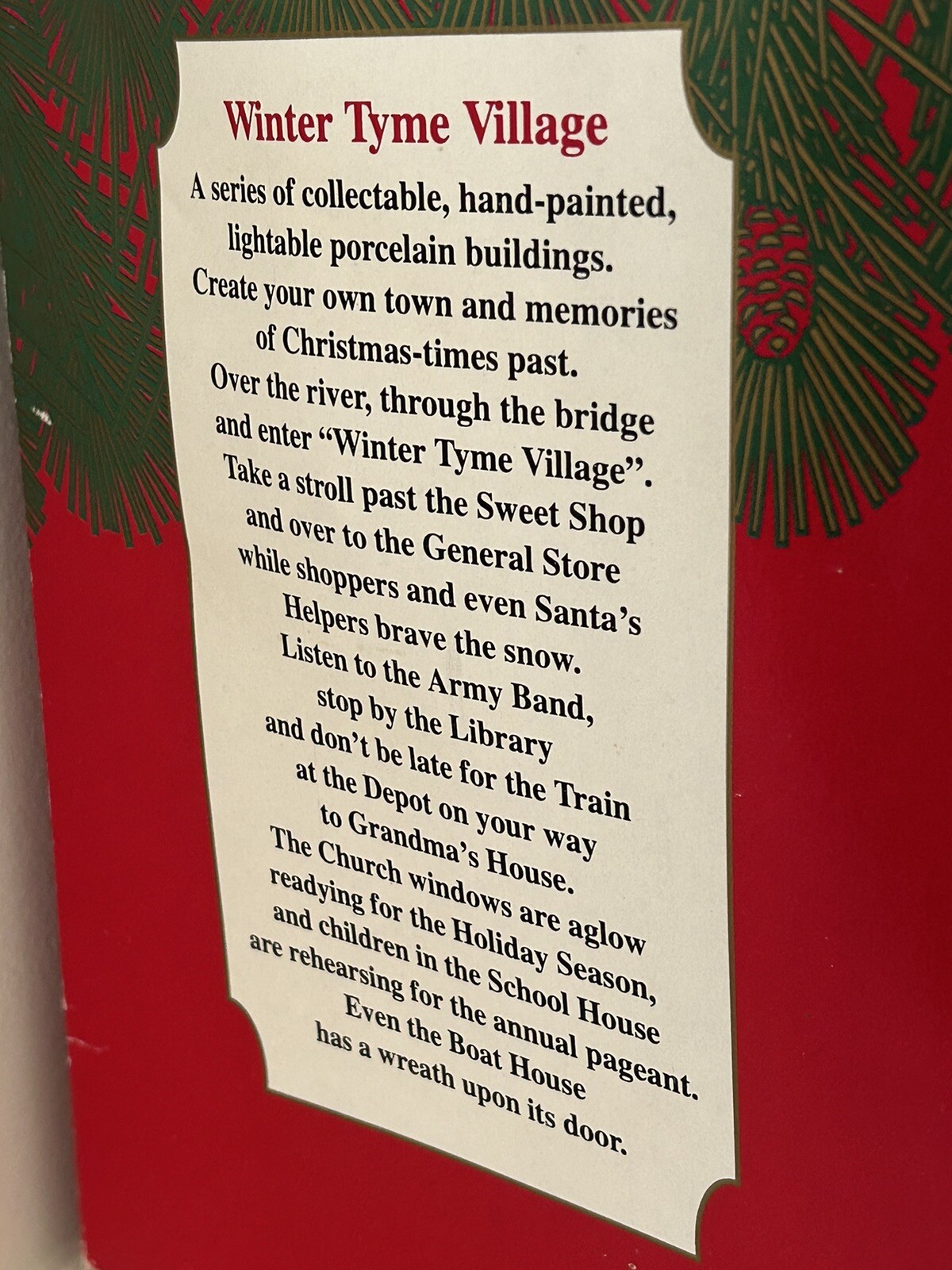 Franks Winter Tyme Village Lighted Schoolhouse