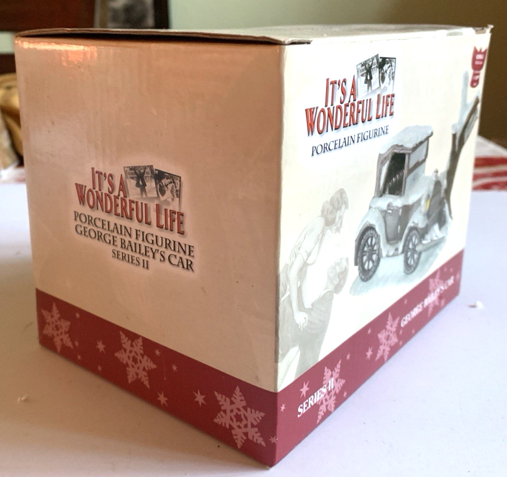 Enesco It’s A Wonderful Life Illuminated Village George Bailey’s Car Crash Tree
