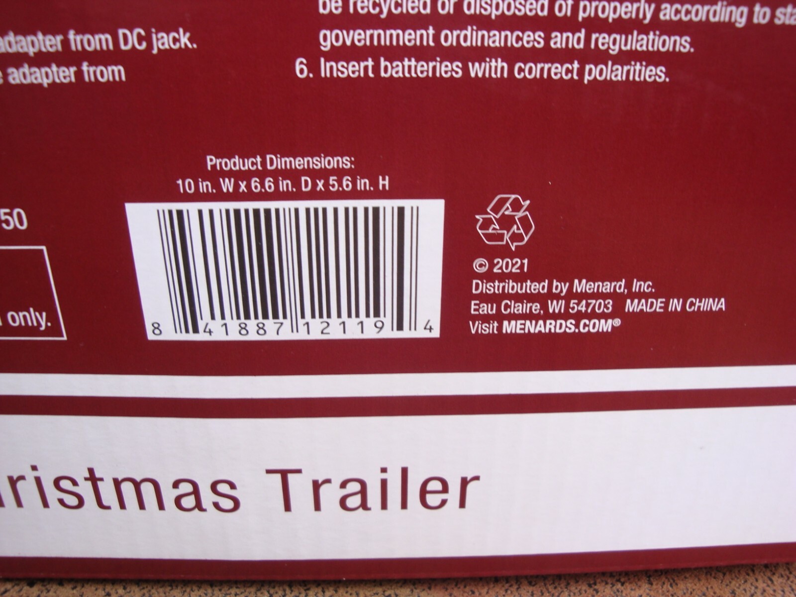 Enchanted Forest Musical Christmas Trailer w/ LED by Menards #289-3540 NIB 2021