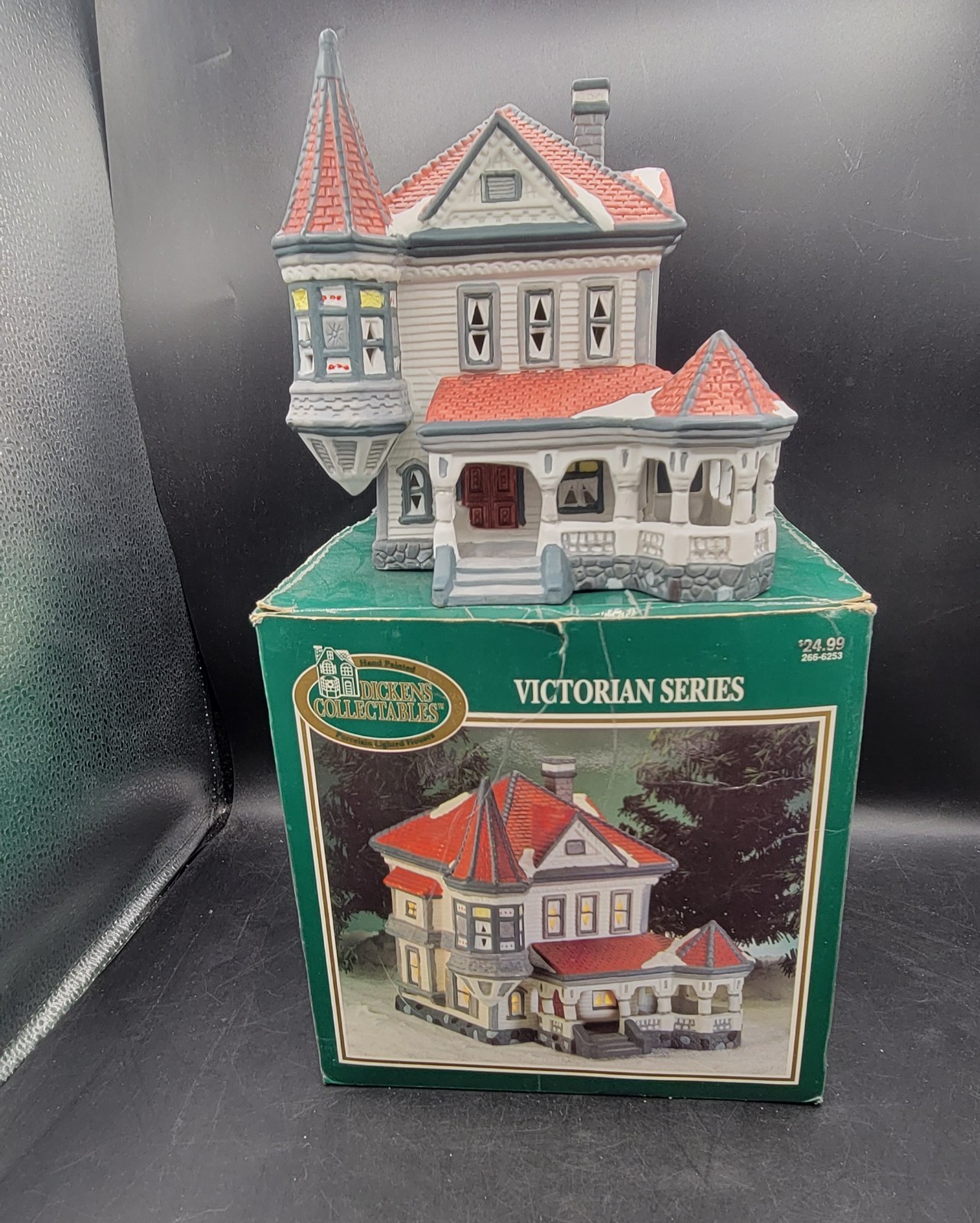 1995 Dickens Collectables Victorian House 266-6253 No Cord Original Box