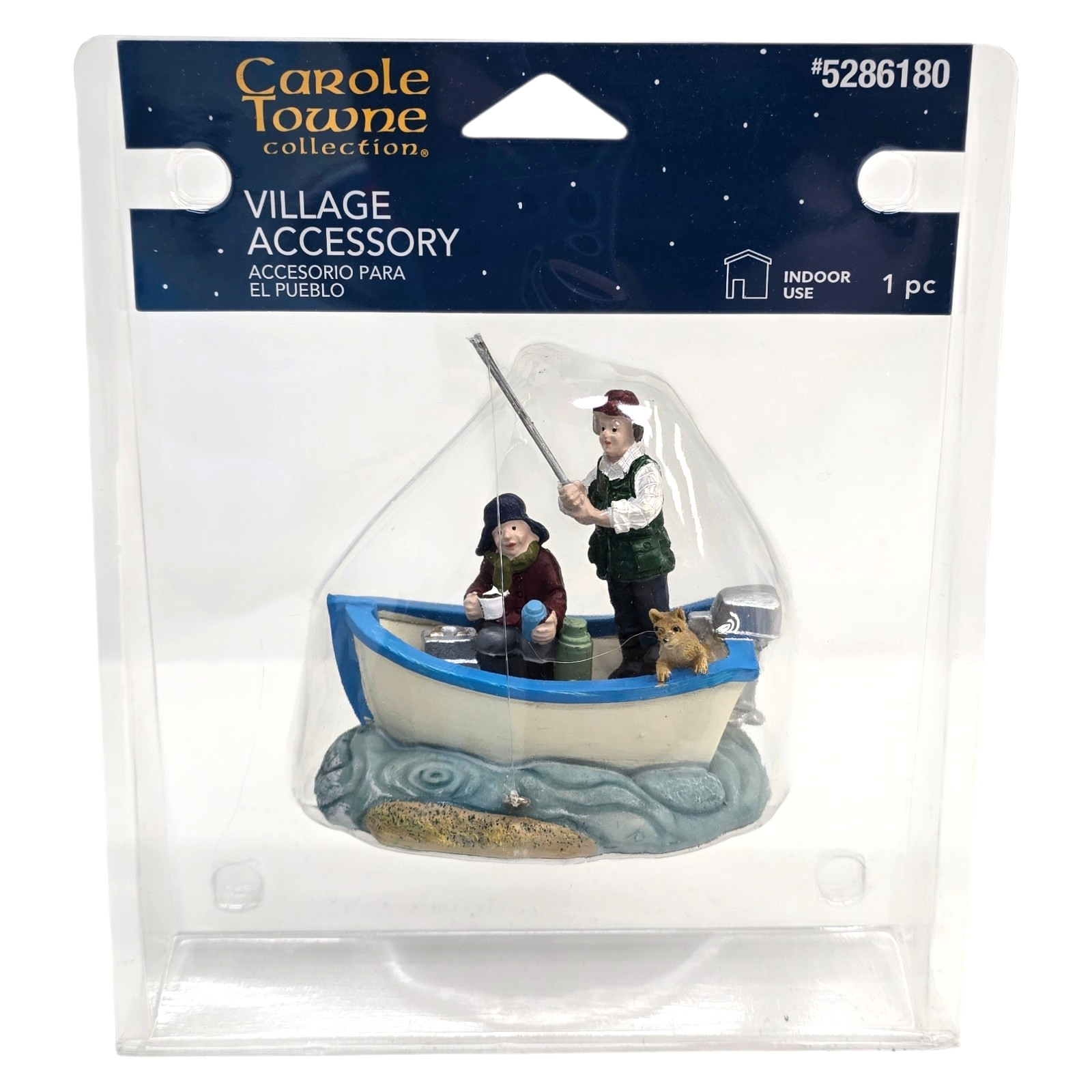 Carole Towne 2025 Collection Gone Fishing Boat Fisherman Figurine Accessory NEW