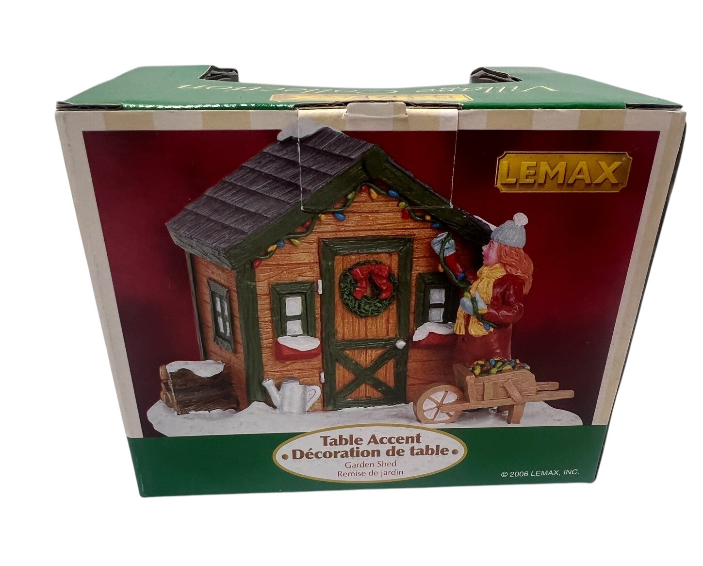 Lemax Christmas Village Collection Table Accents Garden Shed 2006 New In Box
