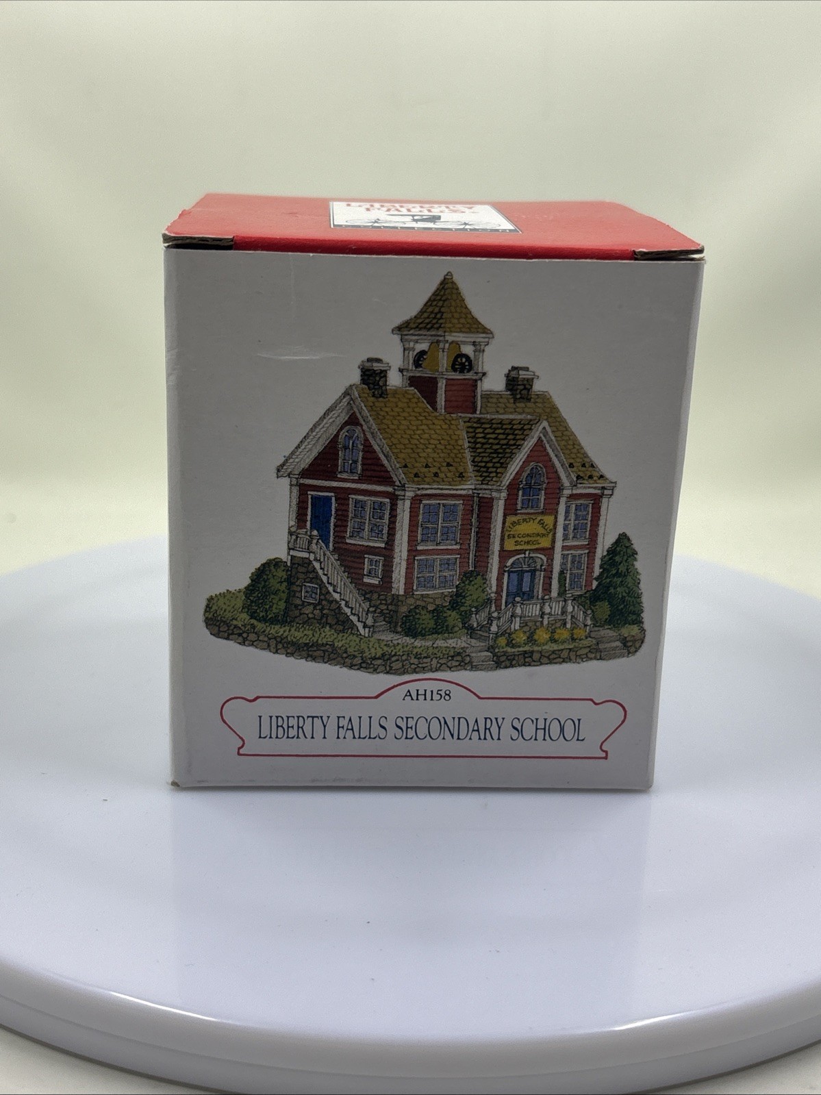 Liberty Falls Red Secondary School 1998 Collection AH158 3 5/8″ Tall Building