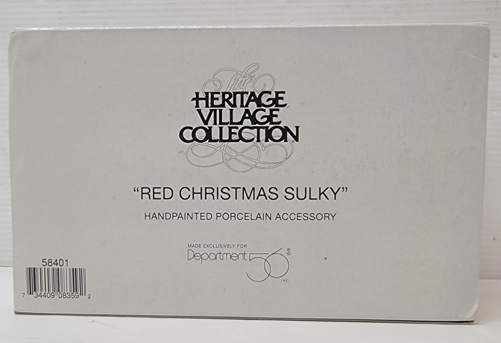 Dept 56 Heritage Village Collection Red Christmas Sulky Accessory 58401