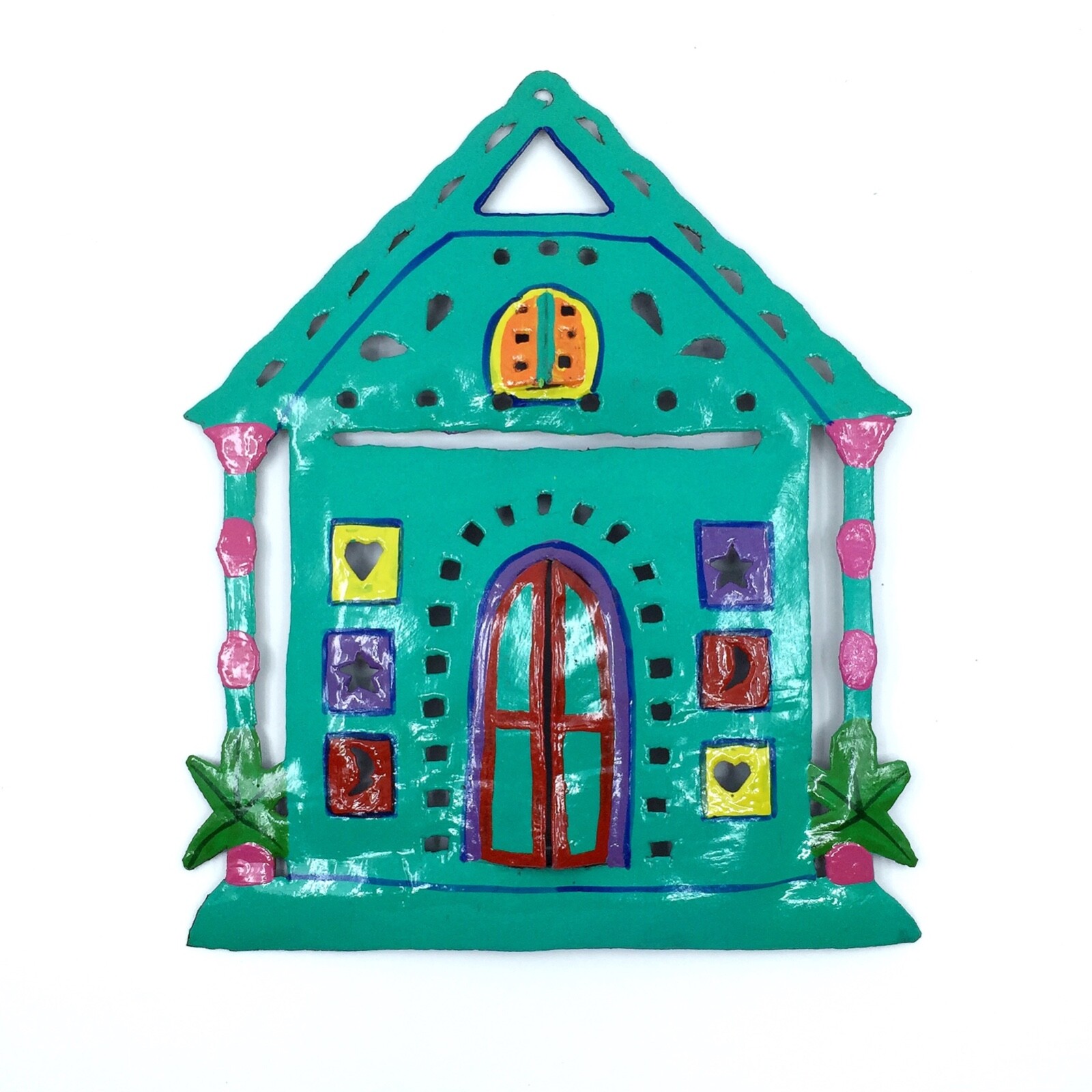 Gingerbread Conch House 8″ Tropical Indoor Outdoor Handcrafted Haitian Art #4