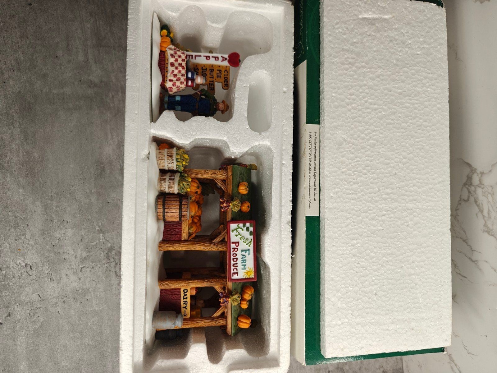 Department 56 Farmer’s Market Set of 2 Harvest New England Village Christmas