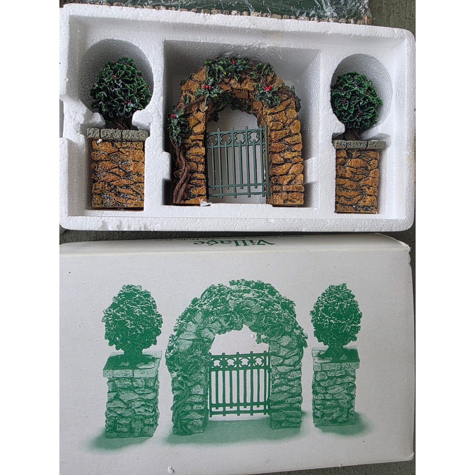 Department 56 Village Accessories Lot Abington Canal Stone Wall Gate Steps Z3