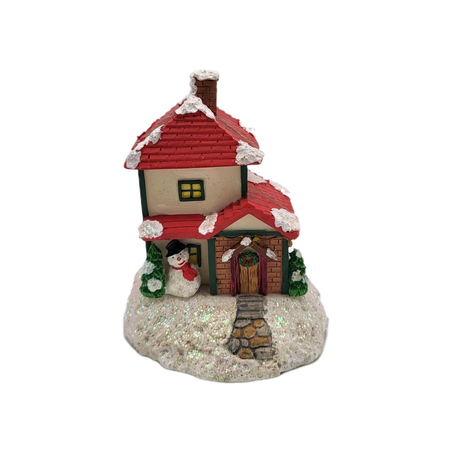 San Francisco Music Box Co Victorian Village Hinged House Christmas Holiday READ