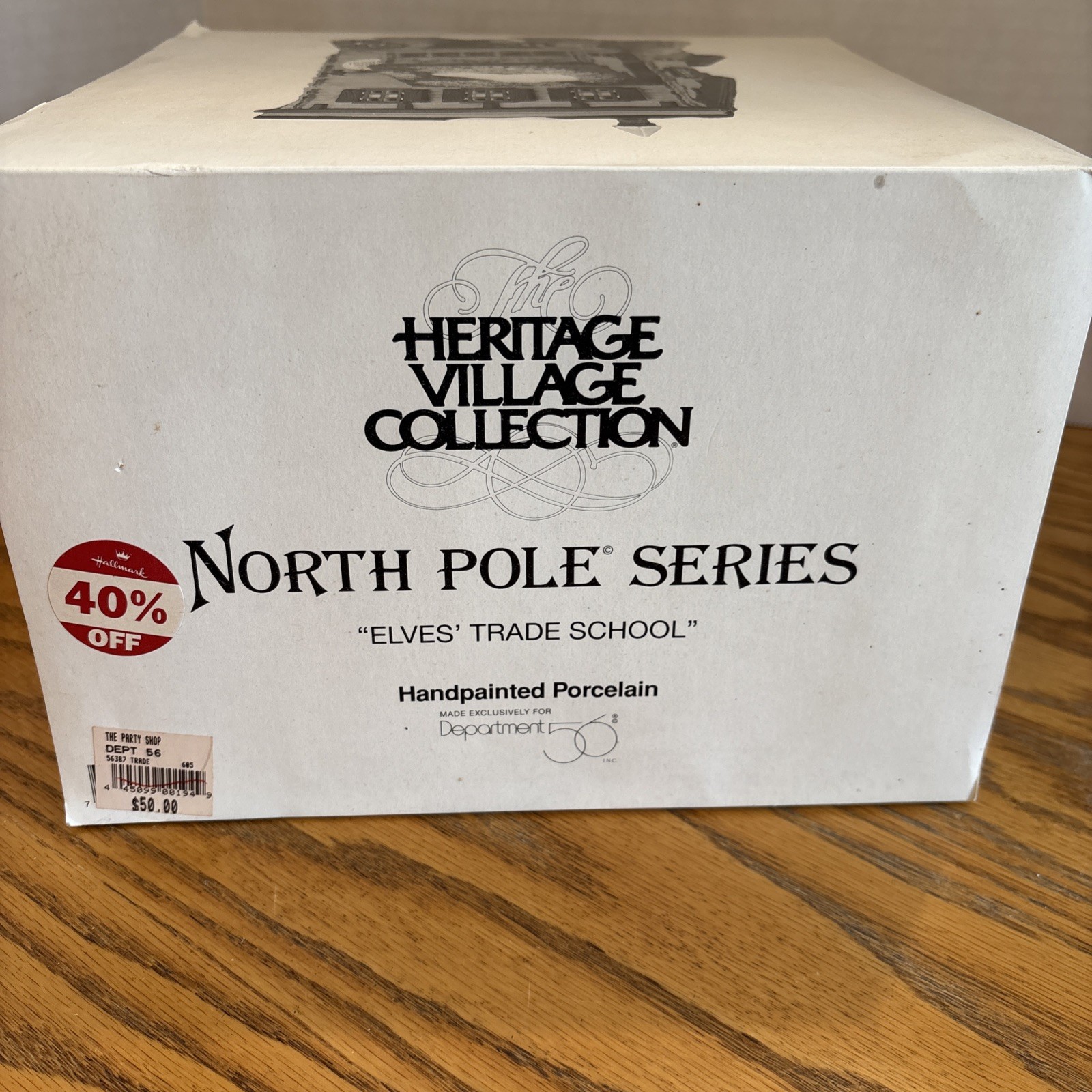 Dept 56 NORTH POLE 1995 Elves’ Trade School #56387 RETIRED NEW!!