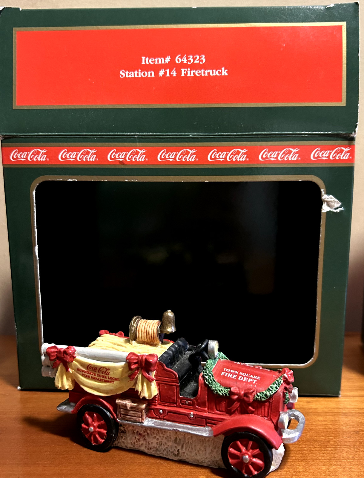 Coca-Cola 1994 Town Square Collection Station 14 Firetruck # 64323