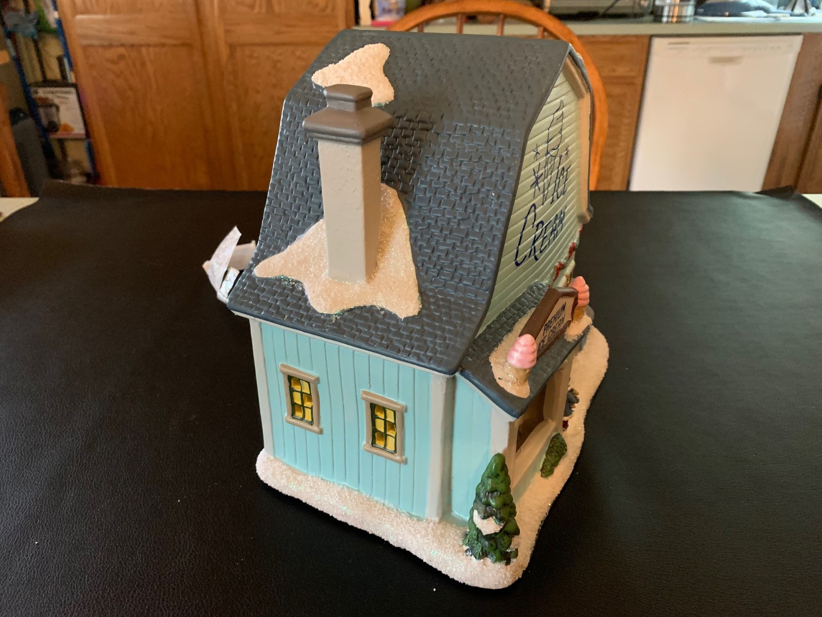 St. Nicholas Square-9″ Ice Cream Shop (2024) Ceramic Christmas Village