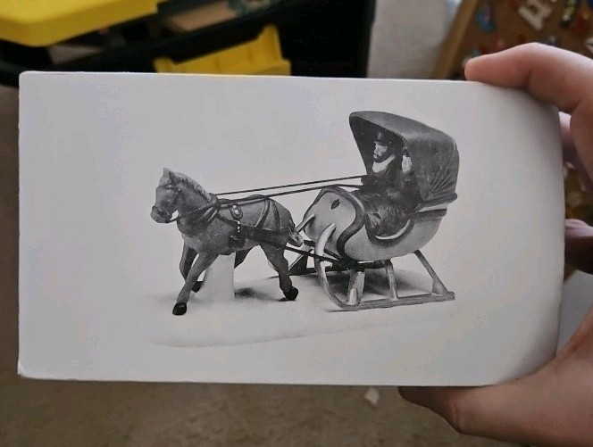 Vintage Department 56 Heritage Village Accessories One Horse Open Sleigh 5982-0
