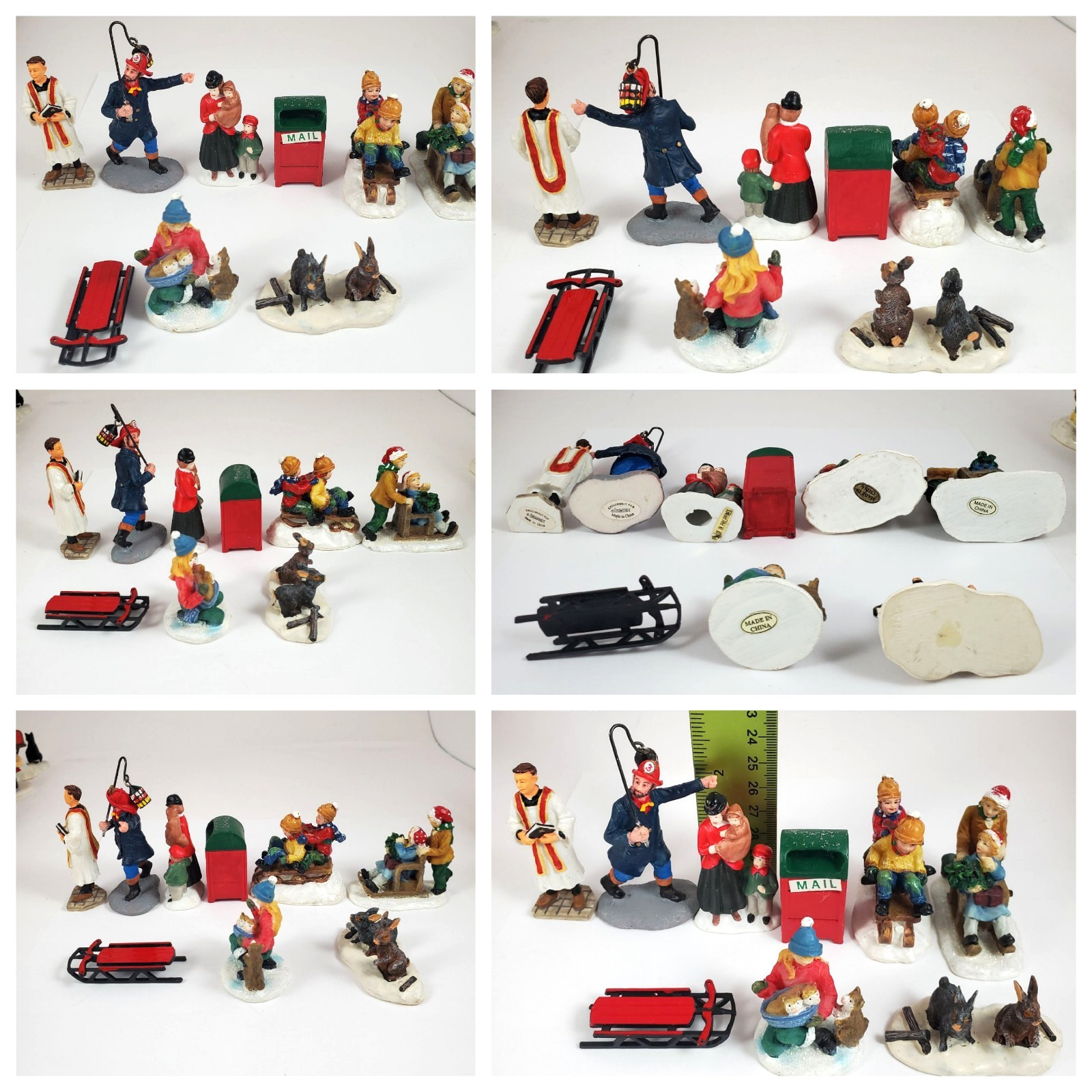 Christmas Town People & Accessories-58pc Mixed Lot -Lemax~Dept 56~O’Well~Other