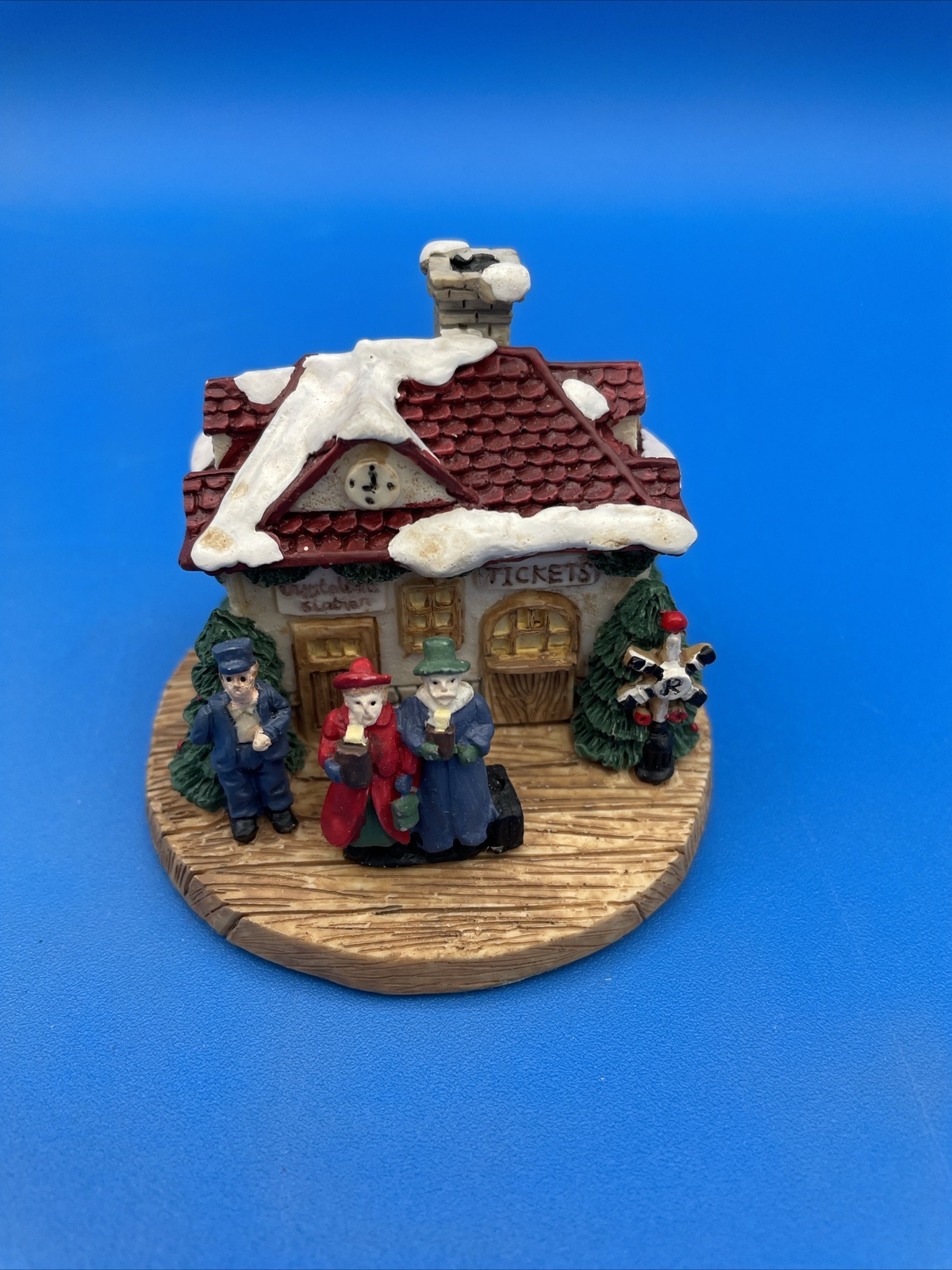 Crystal Falls Village Burlington Inn and Town Theatre Christmas Decor Display