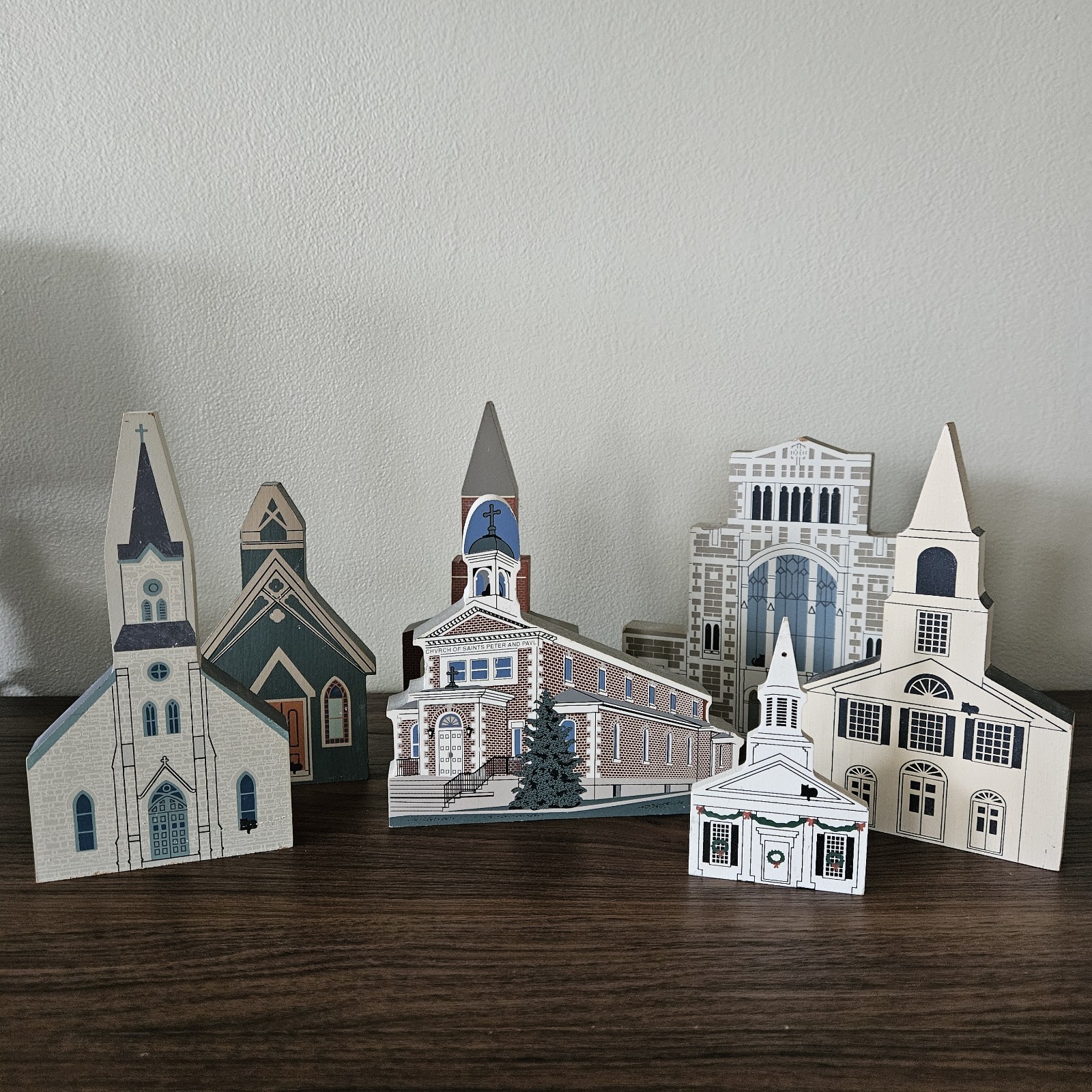 The Cat’s Meow Village – Wood Shelf Sitters – Mt. Airy MD – Lot of 29 by Joline