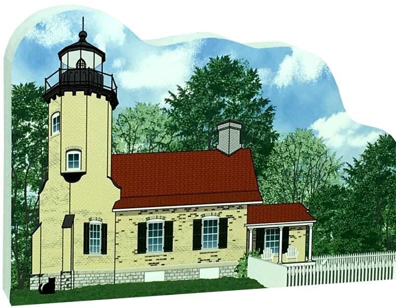 Cat’s Meow Village White River Lighthouse Whitehall Michigan 18-729 NEW