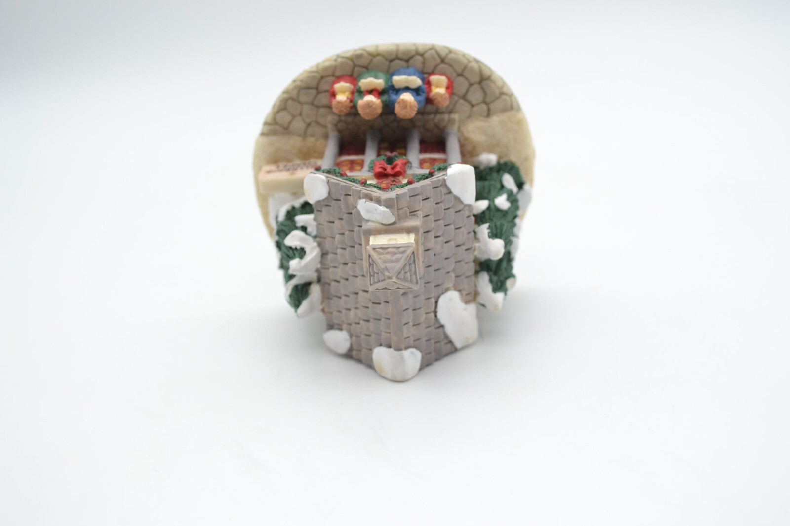 Collectible Vtg 1993 May Co. Crystal Falls Village – Hillbrook Chapel Carolers