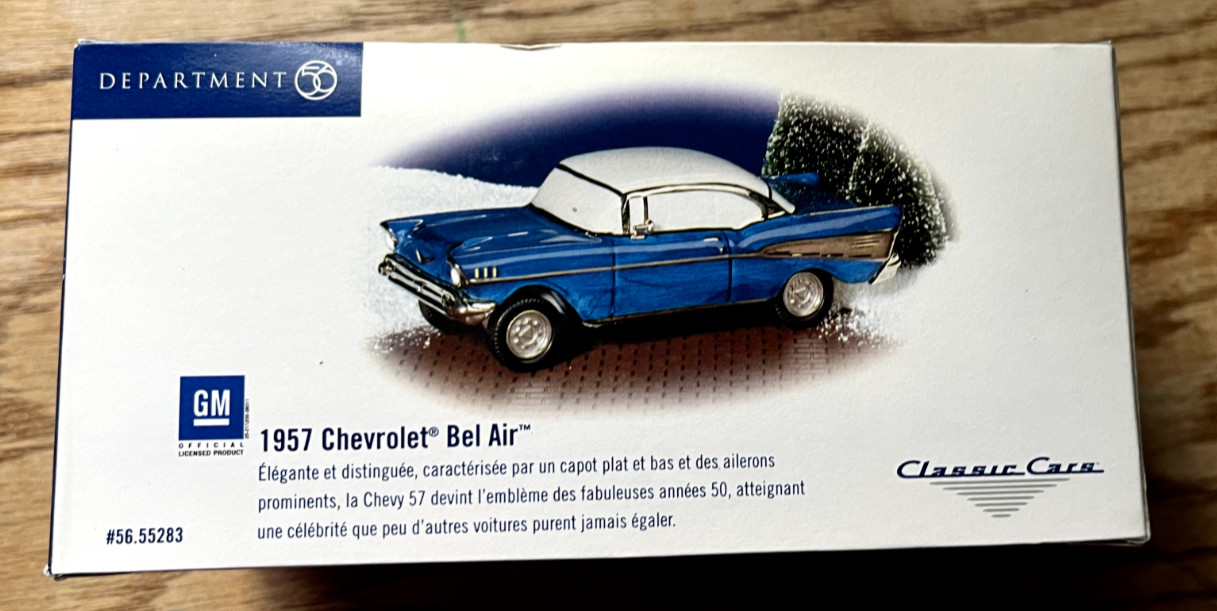 1957 Chevrolet Bel Air 55283 Classic Cars Snow Village Department Dept 56