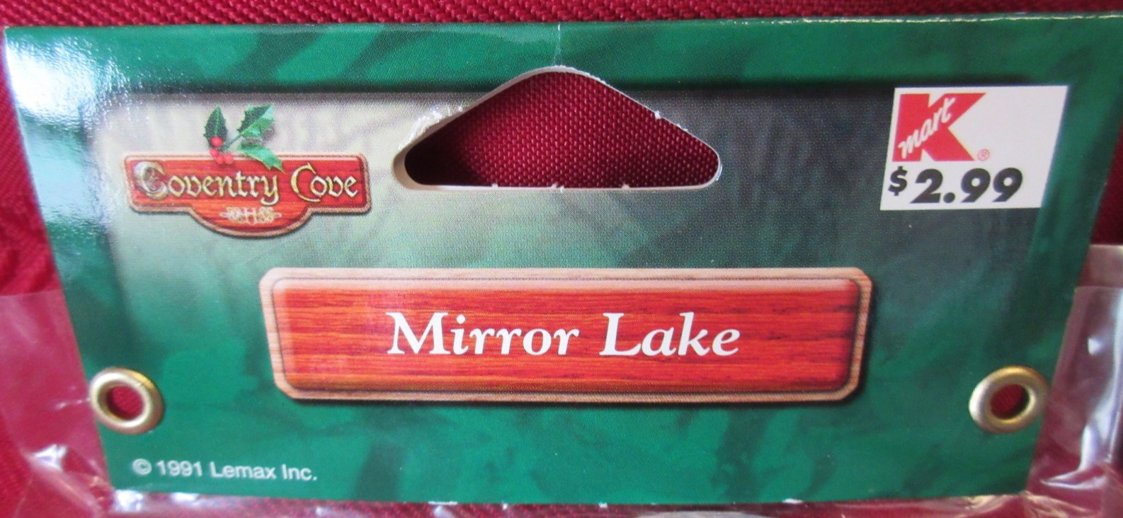 2 Lemax 1991 Coventry Cove Mirror Lake Village Ice Skating Pond Accessory 14026