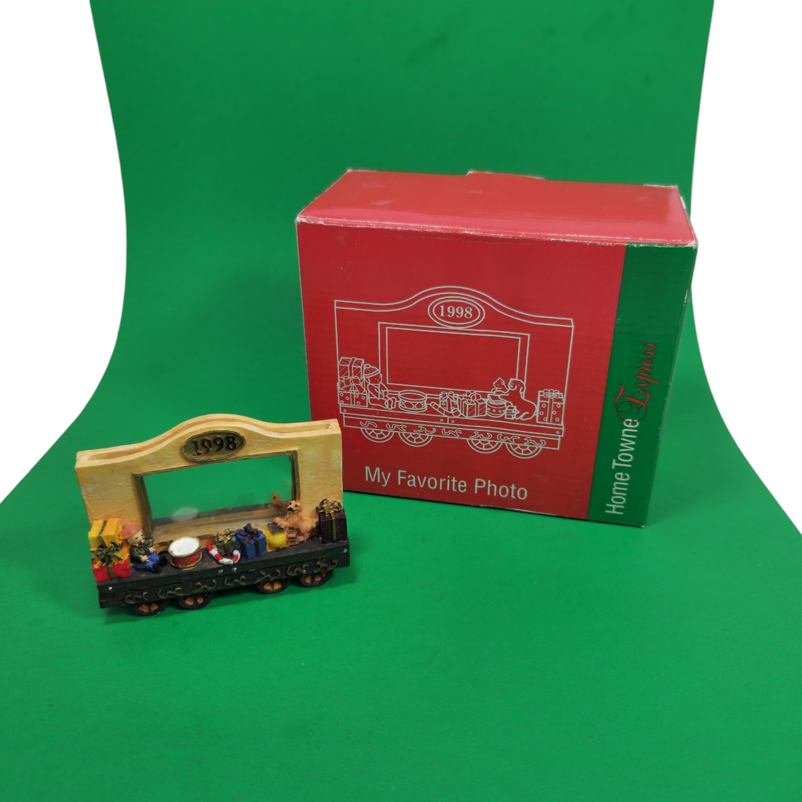 Home Towne Express Miniature Christmas Train My Favorite Photo Car 1998 JC Penny