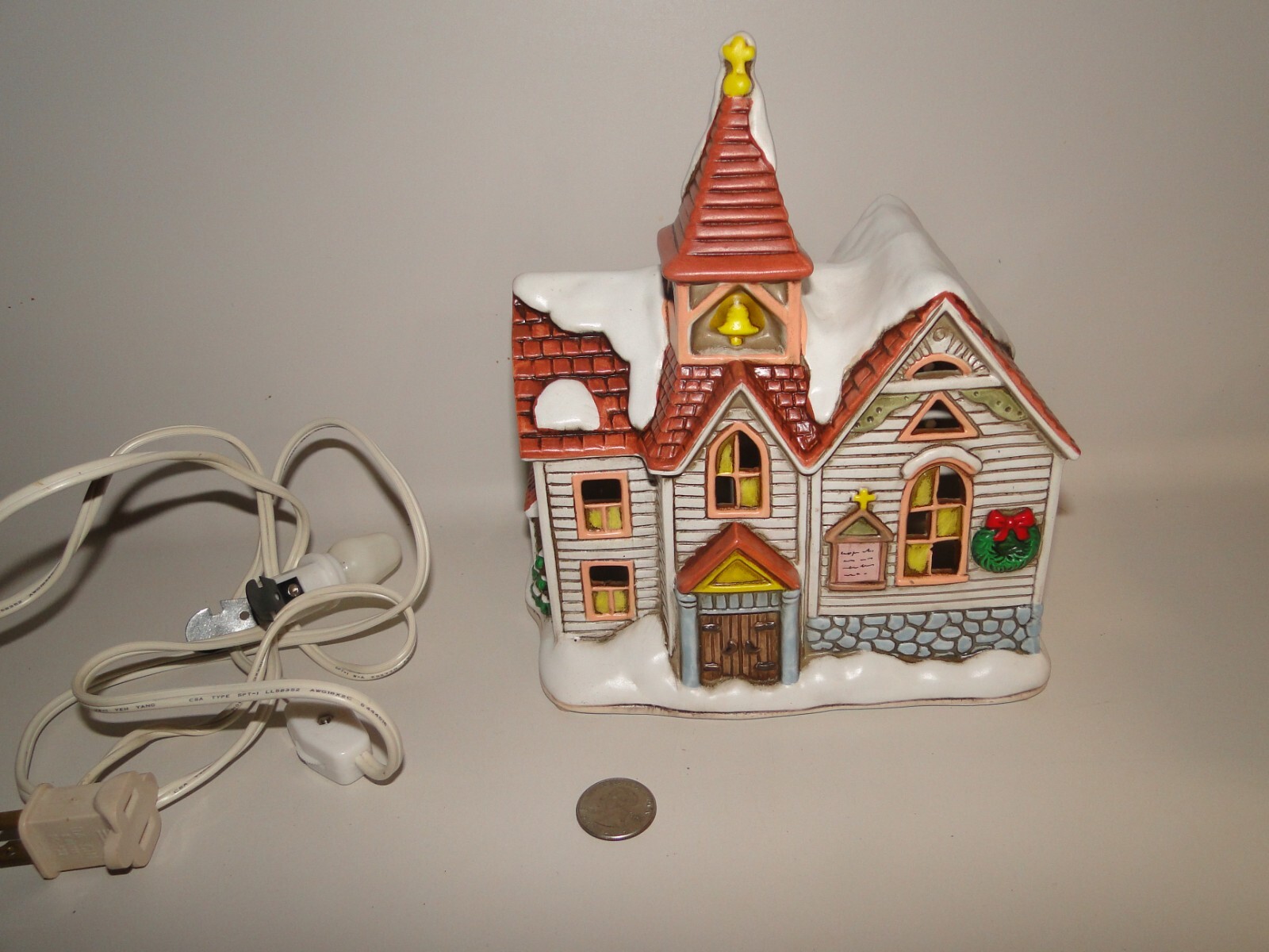 Lefton Ccolonial Vvillage, Church 1987 #06334, Byron Wood, NO BOX