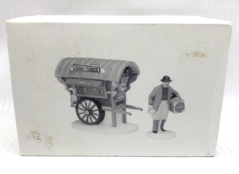 Dept 56 Heritage Village Collection #5646-4 “Town Tinker” Village Accessories