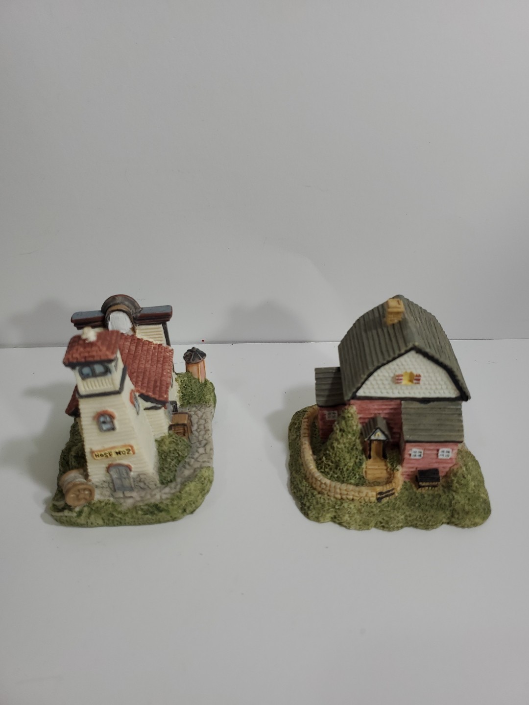 Vintage Miniature Village Buildings Houses International Resourcing Services 9pc